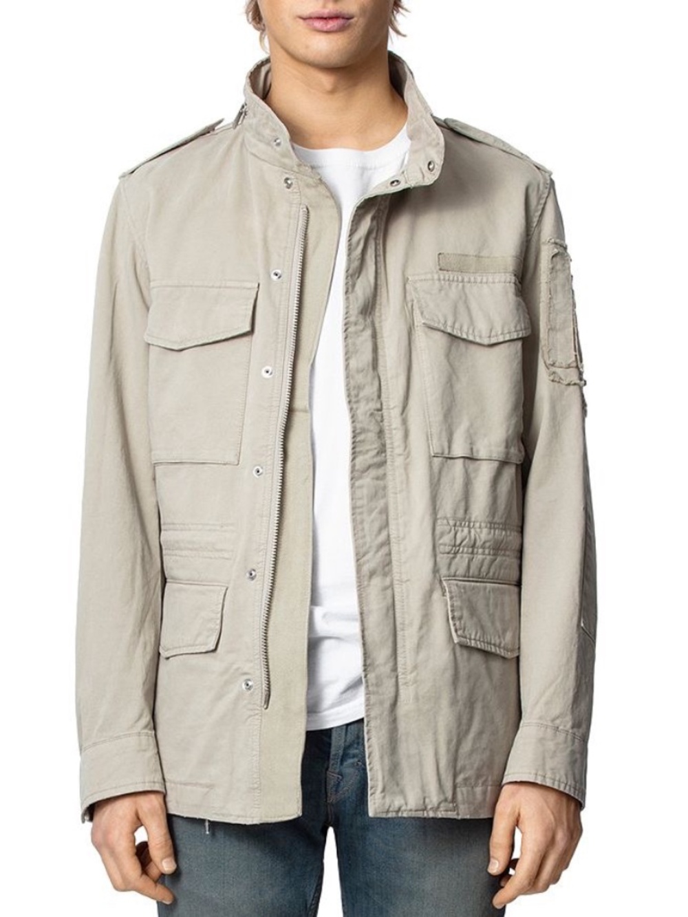 ZADIG & VOLTAIRE Men’s Bernard Military Cotton Jacket Parka XL